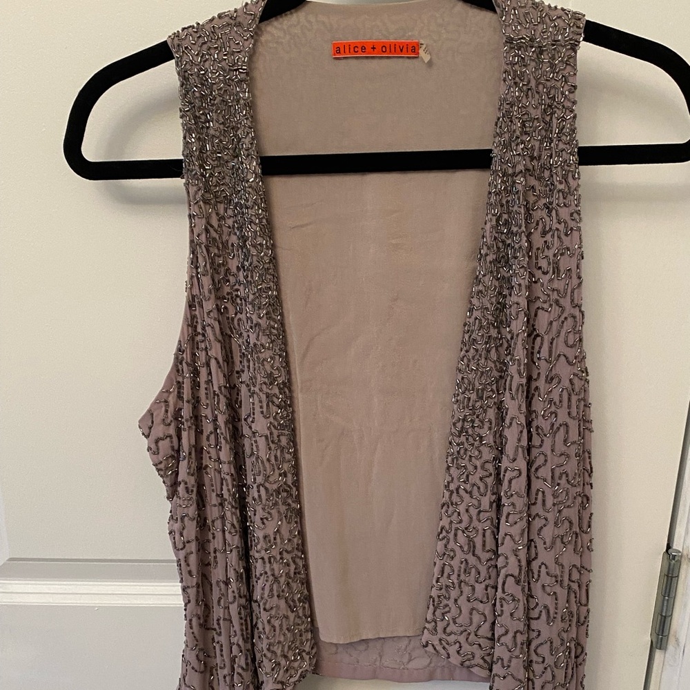 Alice and Olivia beaded vest